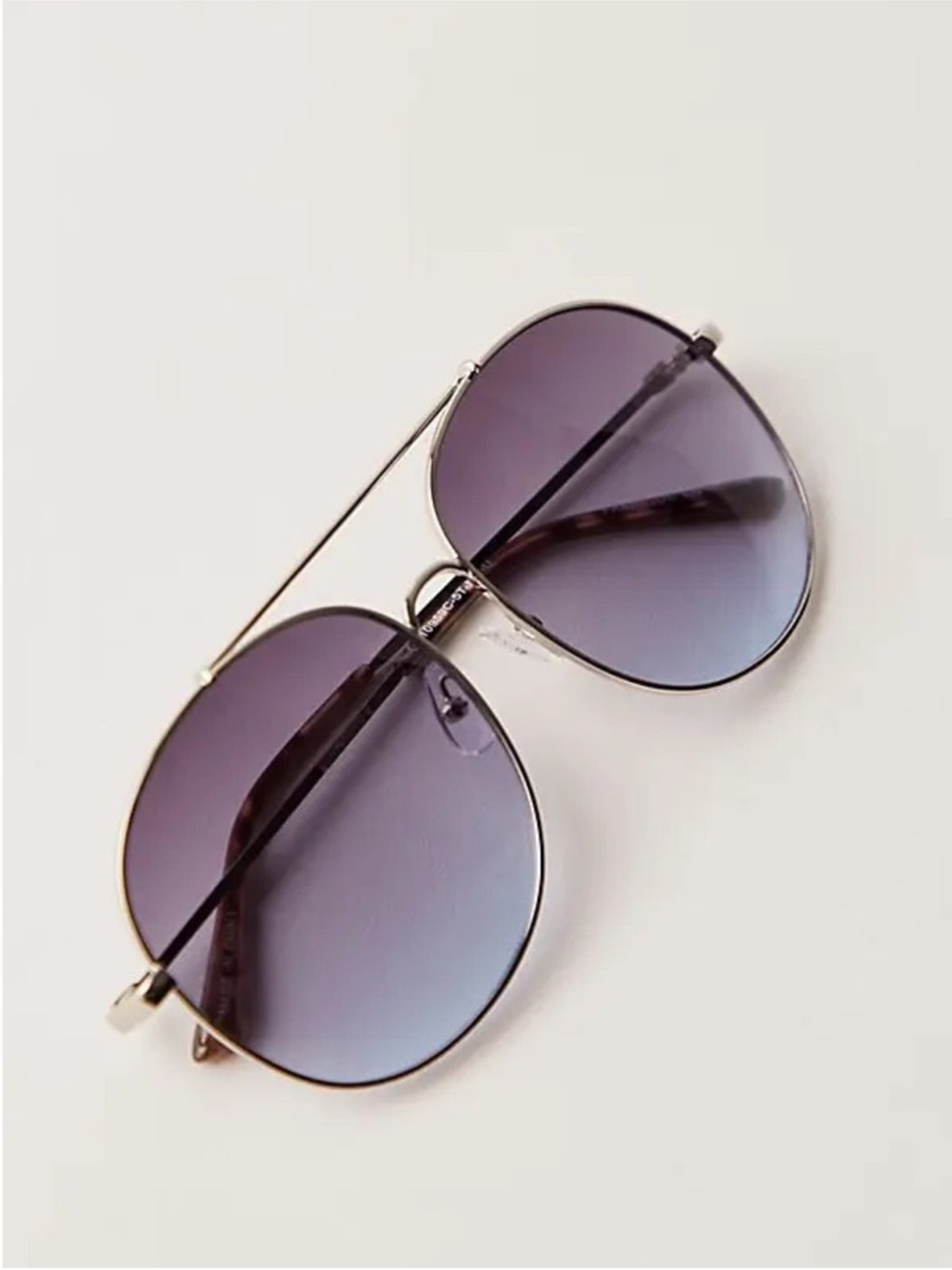 Free People Pasadena Oversized Metal Aviator Sunglasses | NWT